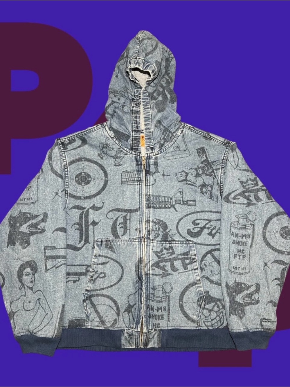 FTP Psycho Denim Jacket (X-Large)